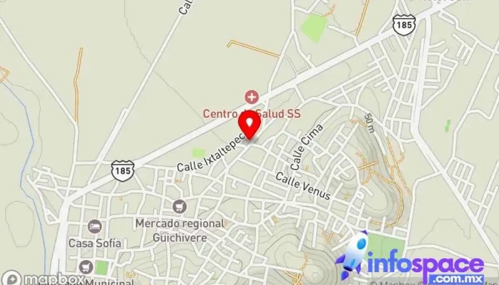 mapa de SERVICIOS INFORMATICOS LA RED Servicio de informática en Santo Domingo Tehuantepec