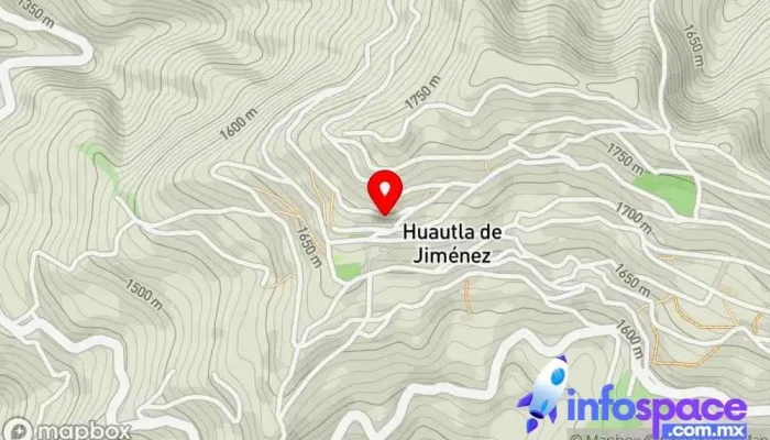 mapa de Servicios Informáticos Profesionales Proveedor de servicios de Internet, Servicio de informática en Huautla de Jiménez