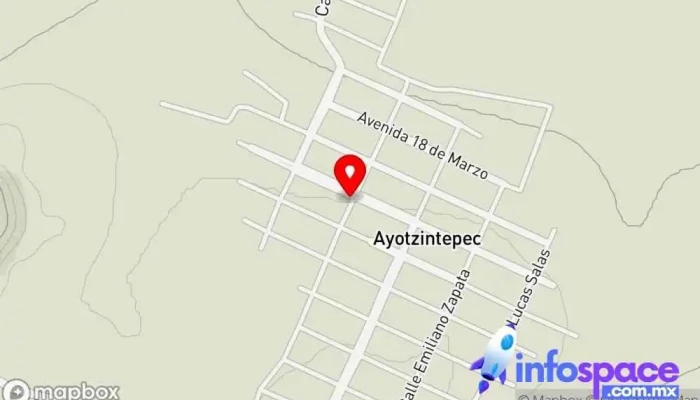 mapa de Servicios Mundo Informatico Cibercafé en Ayotzintepec