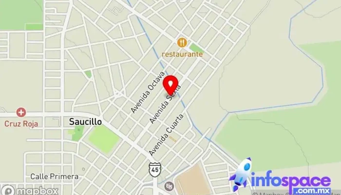 mapa de SERVICOM Servicio de informática en Saucillo