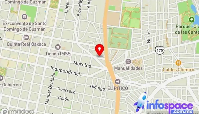 mapa de SIA Servicios Informáticos Avanzados Oficinas de empresa en Oaxaca de Juárez