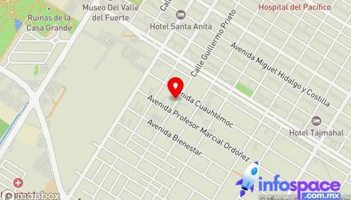 mapa de Sinaloa Emprende Consultoría y Desarrollo Empresarial Consultora de administración empresarial, Oficina de gobierno local en Los Mochis