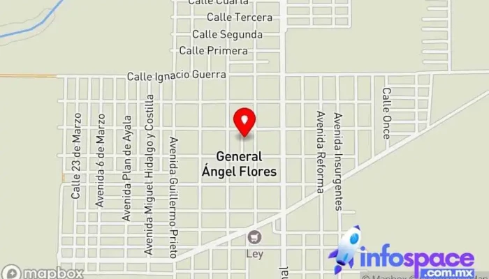 mapa de Sindicatura Villa Ángel Flores Oficina de administración municipal en Navolato