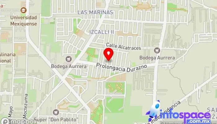 mapa de Siscom, Sistemas Computacionales & Tecnologias Consultora informática, Tienda de informática, Tienda de música, Empresa de software, Diseñador de sitios web en San Salvador Tizatlalli