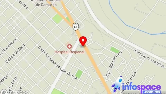 mapa de Sisser Computadoras Tienda de accesorios informáticos, Tienda de electrónica en Santa Rosalía de Camargo
