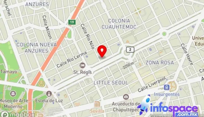mapa de Sistemas Activos Soporte y servicios informáticos, Televisión de circuito cerrado, Consultora informática, Empresa de software, Diseñador de sitios web en Cuauhtémoc, Ciudad de México