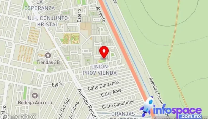 mapa de Sistemas e Internet Proveedor de servicios de Internet, Cibercafé en Alborada Jaltenco