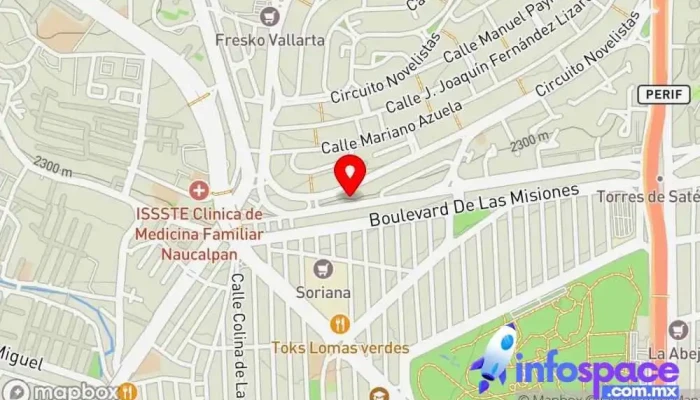 mapa de Sistemas Integrales de Reingeniería y Administración Centro de formación en Naucalpan de Juárez