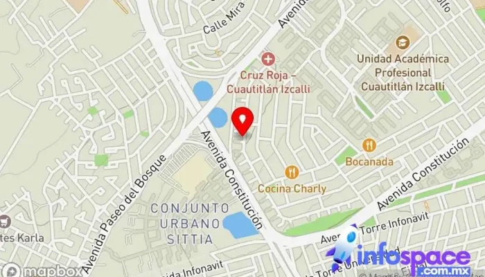 mapa de SISTEMAS LLOGON Consultora informática, Tienda de informática, Persona de mantenimiento, Empresa de software, Diseñador de sitios web en Cuautitlán Izcalli