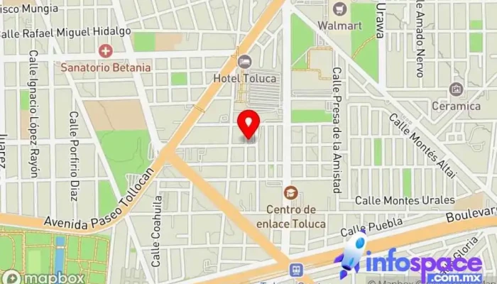 mapa de Sitio Alameda 2000 a.c Tenancingo Servicio de taxis, Transporte público en Toluca de Lerdo