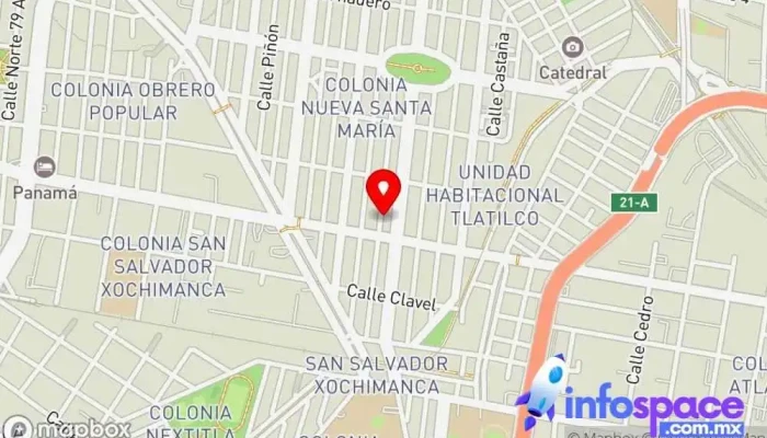 mapa de SOATI Soporte y servicios informáticos, Consultora informática, Servicio de informática, Tienda de informática, Ayuda doméstica, Servicio de facturación médica, Proveedor de sistemas de seguridad, Empresa de software en Azcapotzalco, Ciudad de México