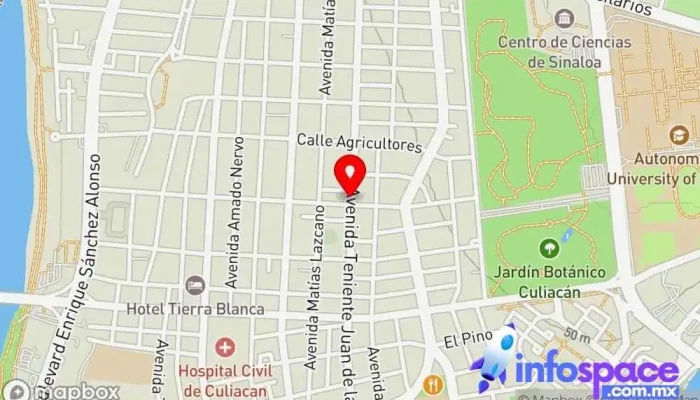 mapa de Soluciones en Informatica del Noroeste OKI Servicio de reparación de impresoras en Culiacán Rosales