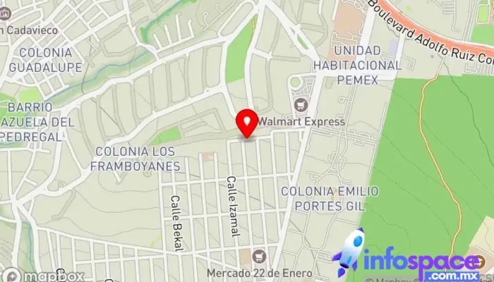 mapa de STTI Consultora informática, Servicio de informática, Tienda de informática en Tlalpan, Ciudad de México