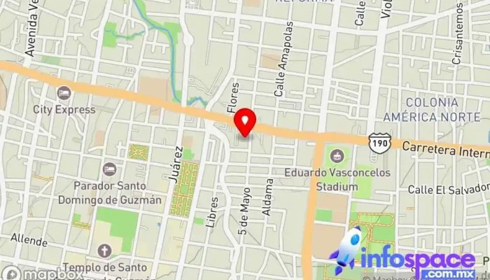 mapa de Subway Terminal ADO Oaxaca Cafetería en Oaxaca de Juárez