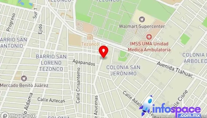 mapa de SYSTEMATI SERVICIO DE TECNOLOGIAS DE LA INFORMACION SAS DE CV Soporte y servicios informáticos, Consultora informática, Empresa de software en Tláhuac, Ciudad de México