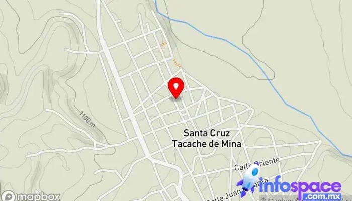 mapa de Tacache de Mina  en Santa Cruz Tacache de Mina