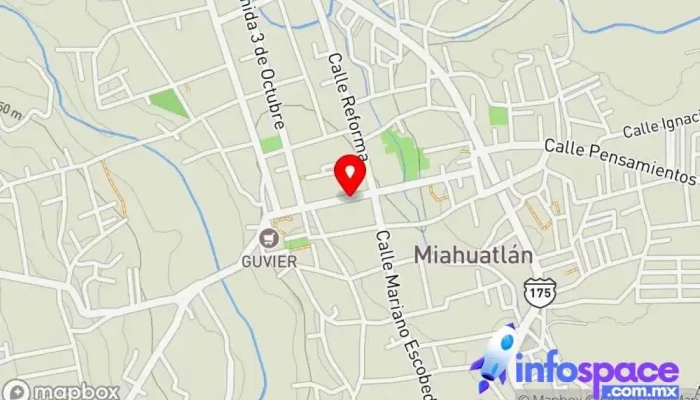 mapa de TACUM SOLUCIONES Proveedor de sistemas de seguridad, Tienda de accesorios informáticos, Consultora de marketing, Servicio de reparación de impresoras en Miahuatlán de Porfirio Díaz