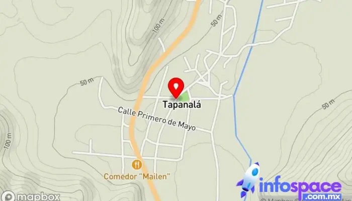 mapa de Tapanalá  en Tapanalá