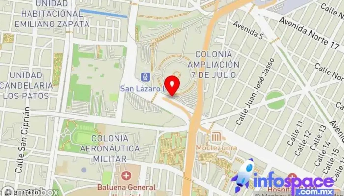 mapa de Tapo Estación de autobuses en Ciudad de México
