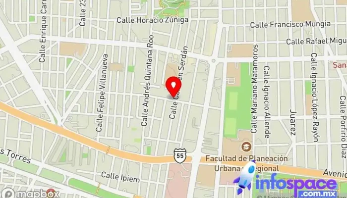 mapa de Tarjeta de Negocio Empresa de software en Toluca de Lerdo