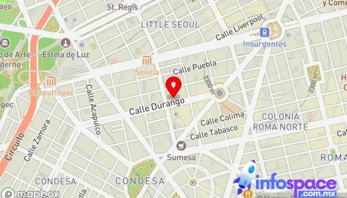 mapa de Tasi Software Empresa de software, Consultora informática en Cuauhtémoc, Ciudad de México