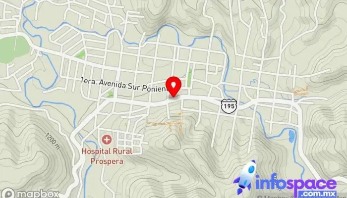 mapa de Taxi bochil-san cristobal,terminal maya y pino Servicio de transporte en Bochil