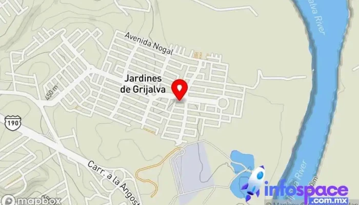 mapa de Taxis Jardines del Grijalva Servicio de transporte en Jardines del Grijalva