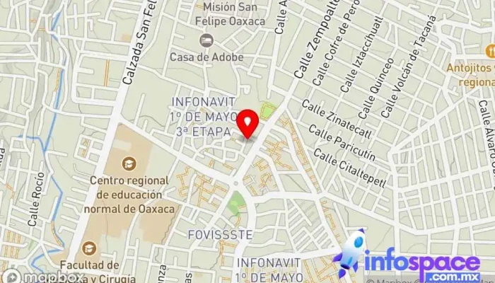 mapa de TEC OAX Servicio de informática, Tienda de accesorios informáticos, Soporte y servicios informáticos en Oaxaca de Juárez
