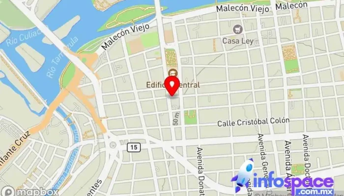 mapa de Techsoft Empresa de software en Culiacán Rosales