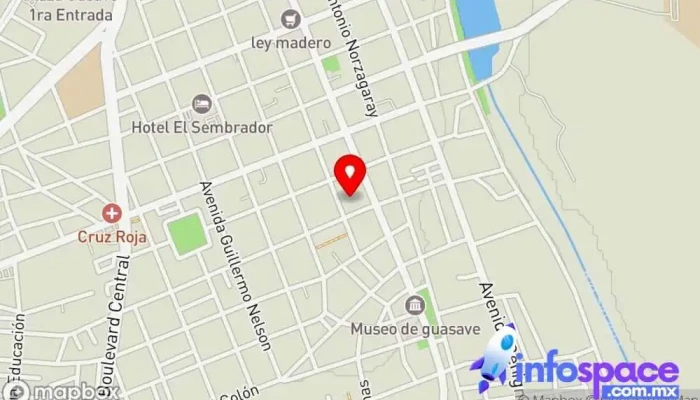 mapa de TECNO INFORMATICA Empresa de software en Guasave