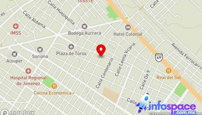 mapa de Tecom - Tecnología en Comunicaciones Proveedor de servicios de telecomunicaciones en José Mariano Jiménez