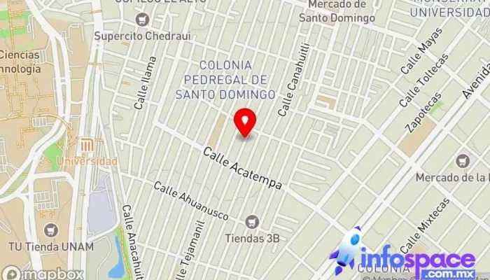 mapa de Tejamanil Bus stop en Ciudad de México