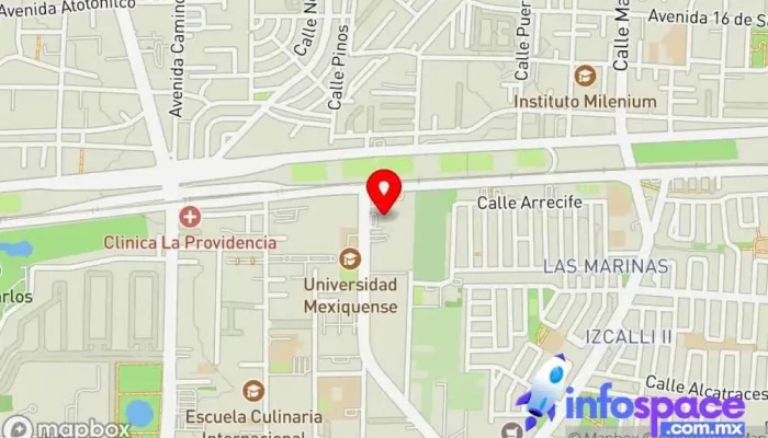 mapa de Telmex Proveedor de servicios de Internet, Distribuidor de equipos de telecomunicación, Proveedor de servicios de telecomunicaciones, Empresa de alojamiento web en Metepec