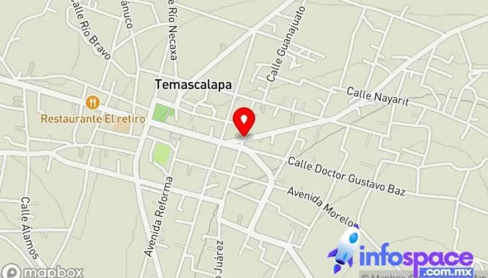 mapa de Temascalapa Bus stop en Temascalapa