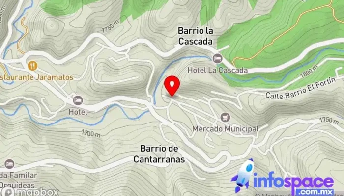 mapa de Temascaltepec  en Estado de México