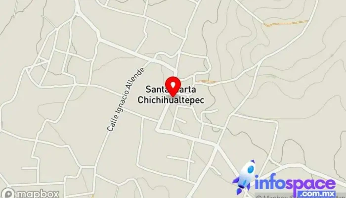 mapa de Templo de Santa Martha, Chihihualtepec Iglesia apostólica en Santa Marta Chichihualtepec