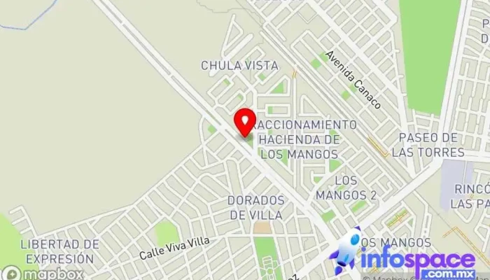 mapa de Terminal Aguilas del pacifico Concesionario de camiones en Mazatlán