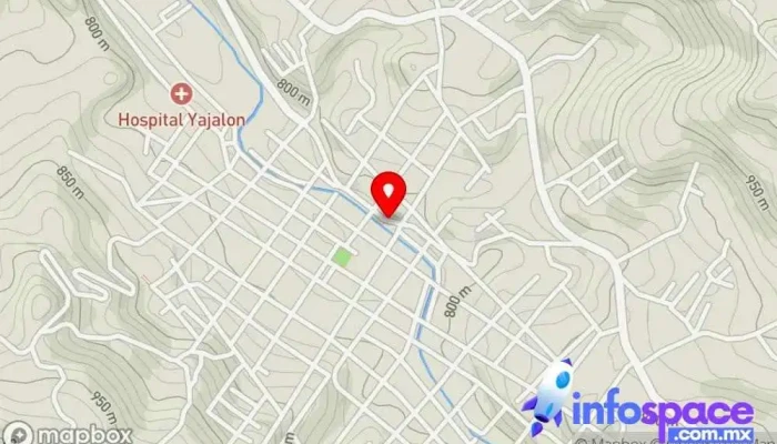 mapa de Terminal amado Nervo Servicio de transporte en Yajalón