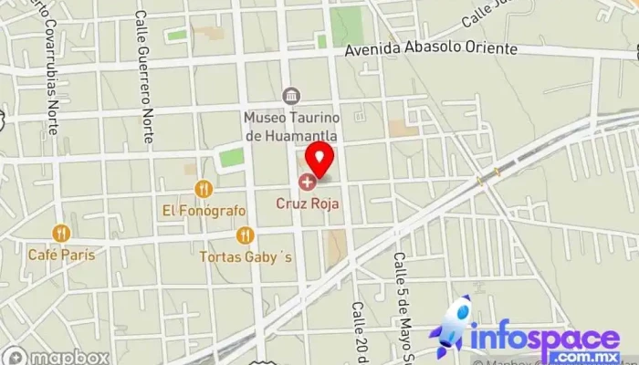 mapa de Terminal ATAH Huamantla Empresa de autobuses en Huamantla