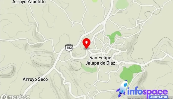 mapa de Terminal AU Jalapa Empresa de autobuses en San Felipe Jalapa de Díaz