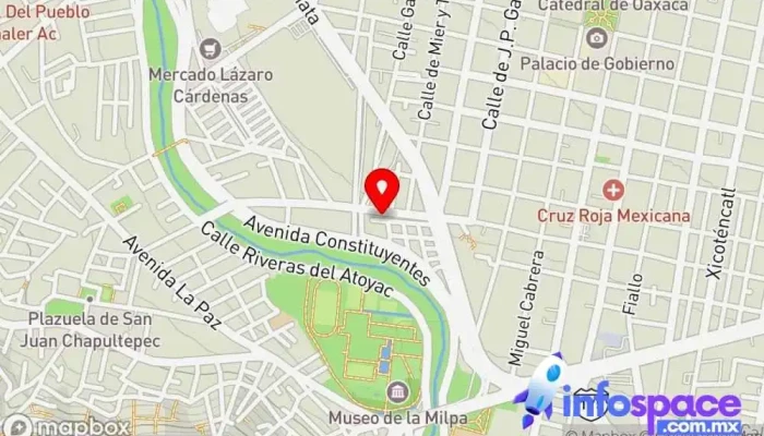 mapa de Terminal Autobuses Reyes Mantecón Estación de autobuses en Oaxaca de Juárez
