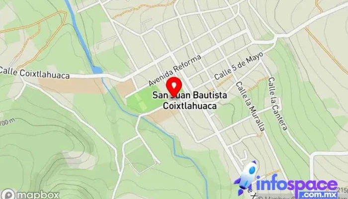 mapa de Terminal Autobuses SUR, Coixtlahuaca Servicio de transporte en San Juan Bautista Coixtlahuaca
