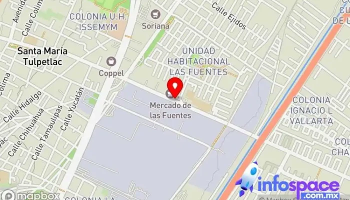 mapa de Terminal Av. Mexico Bus stop en Ecatepec de Morelos