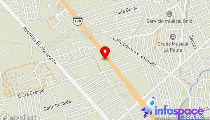 mapa de Terminal BinniBus Pueblo Nuevo Agencia de alquiler de autobuses en San Jacinto Amilpas