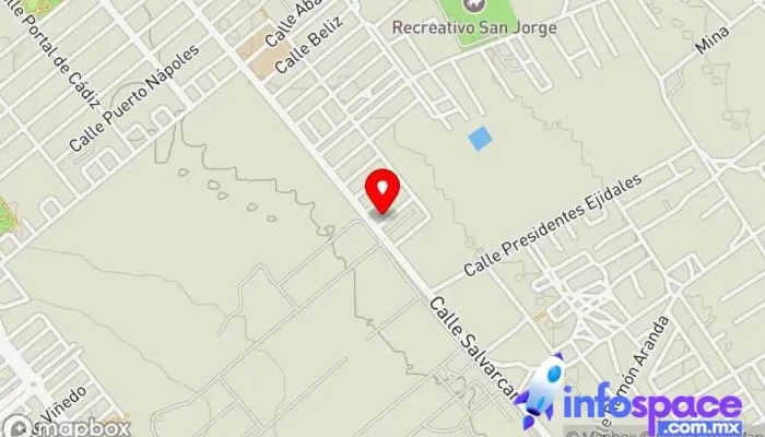 mapa de Terminal BravoBus Intra Servicio de transporte en Juárez