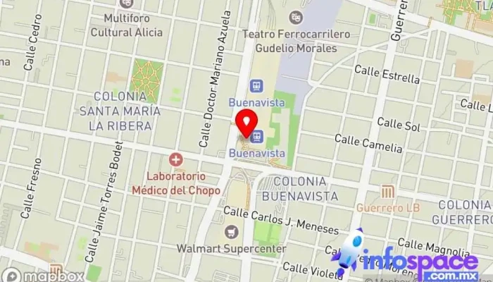 mapa de Terminal Buenavista Centro comercial en Cuauhtémoc, Ciudad de México