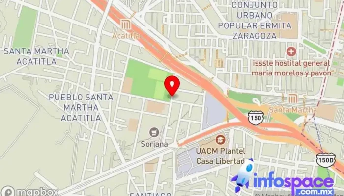 mapa de Terminal camiones oasis -observatorio Servicio de transporte en Iztapalapa, Ciudad de México