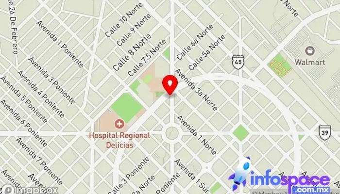 mapa de Terminal Camiones Terrazas Parada para camiones en Delicias