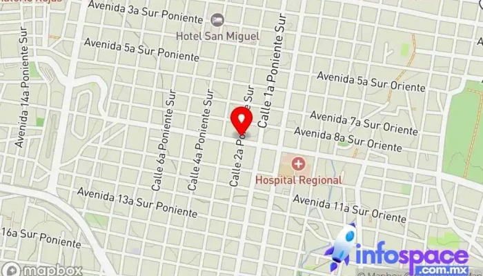 mapa de Terminal Cd Maya Tuxtla Servicio de transporte en El Calvario