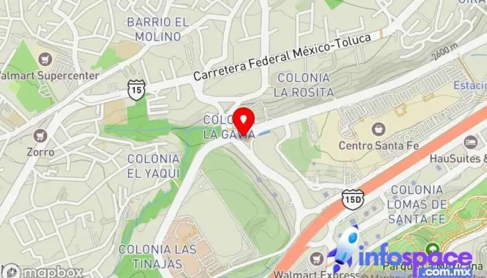 mapa de Terminal Centro Comercial Santa Fé Estación de medios de transporte en Ciudad de México